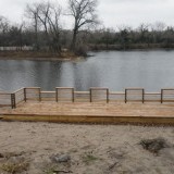 Fishing pier at Lake # 16 constructed during previous recent project