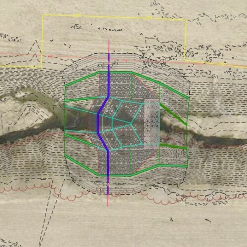 Middle Creek proposed instream grade control structure design.